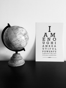 created a self-reminder poster (pretty cool, hey!)